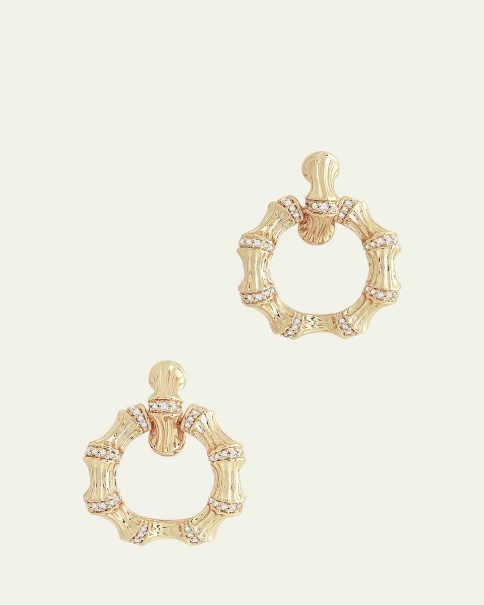 Bamboo Double Hoop Earrings
